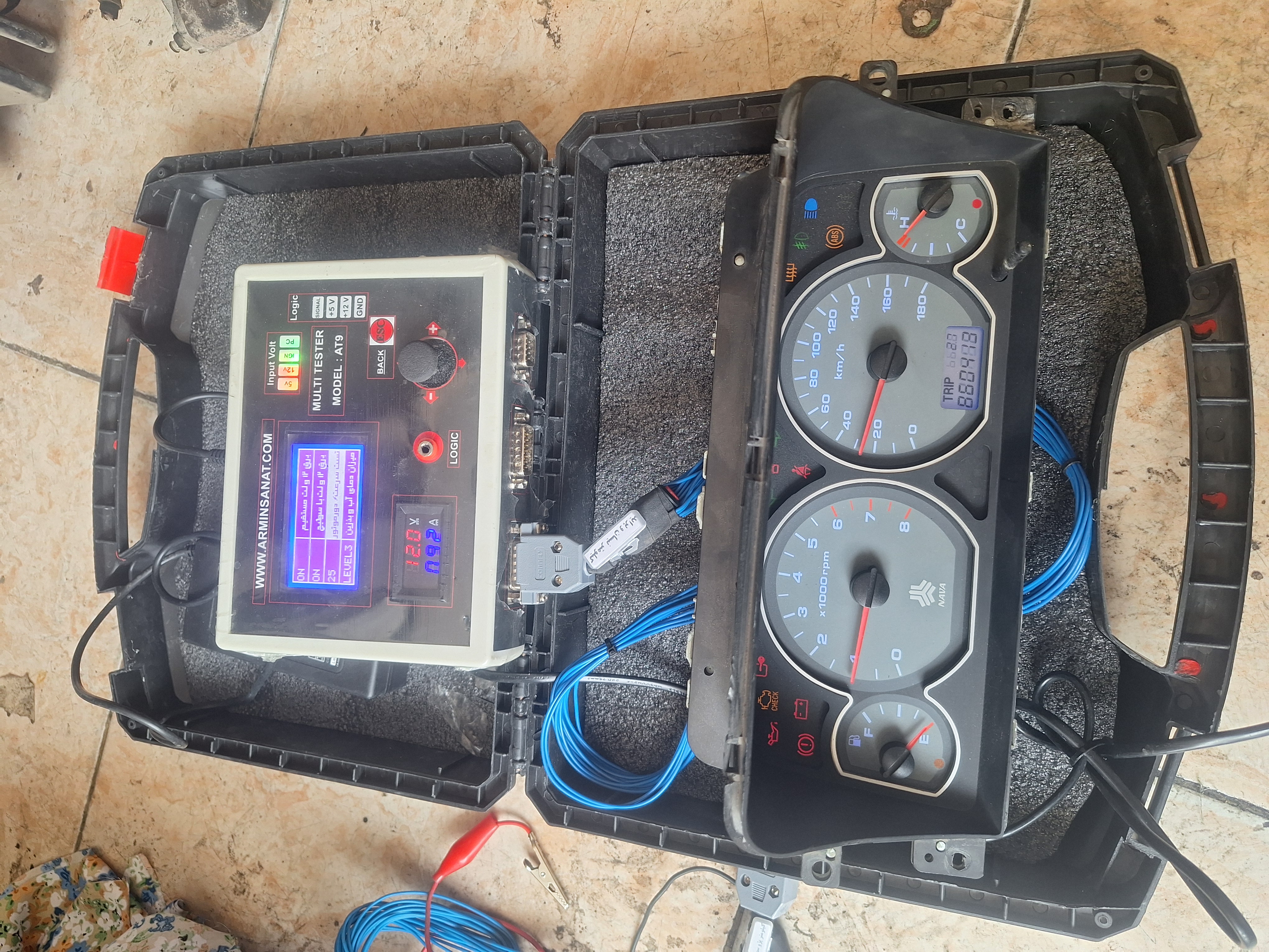 کیلومتر پراید دوگانه سوز دستی مارک nava